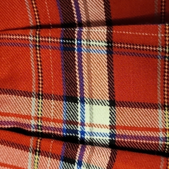 🎓kids Justice School Skirt Sz 6 Red Plaid Skort - Picture 3 of 10